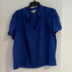 Knox Rose Royal Blue Embellished Relaxed Blouse XL